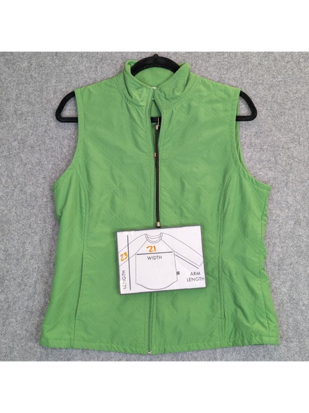 Columbia Womens Size M Green Quilted Zip-Up Vest Medium Outdoor Fall Layering - Picture 3 of 5